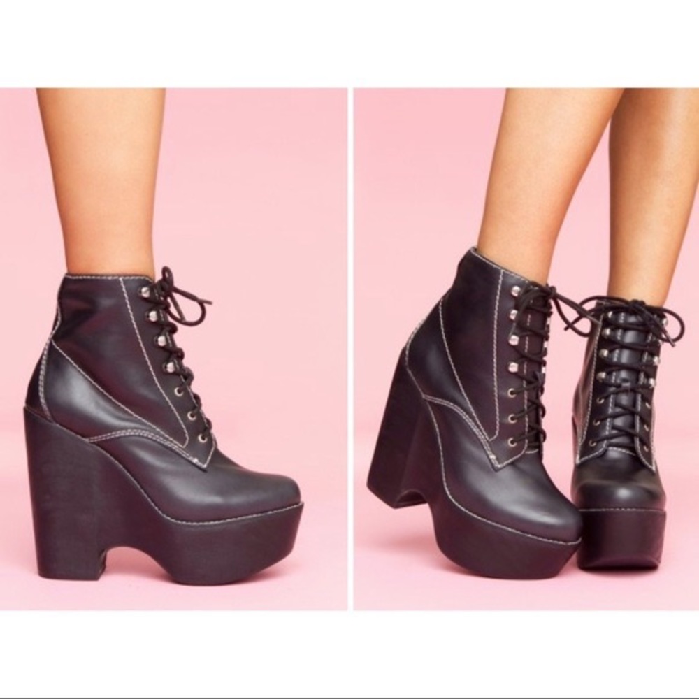 Jeffrey Campbell Tardy Platform Boots- Size 9